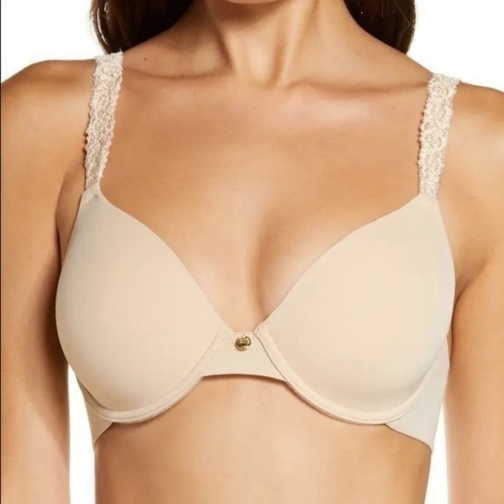 EUC NATORI Rose Dream Custom Coverage Underwire Bra Size 32DDD